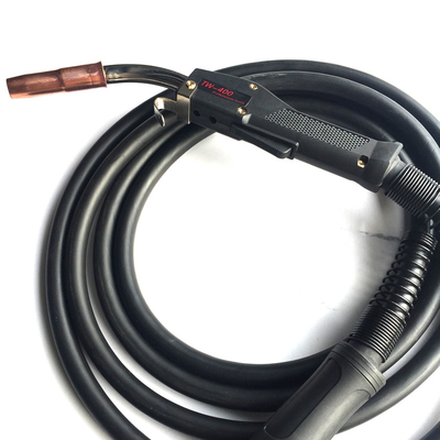 Air Cooled Tweco Mig Welding Torch 60 Degree Duty Cycle 0.8-1.2mm Wire Size
