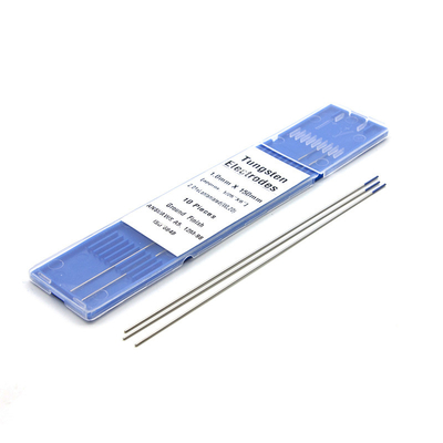 White Pure Tungsten Electrodes , Copper Welding Electrode 150mm 175mm Length