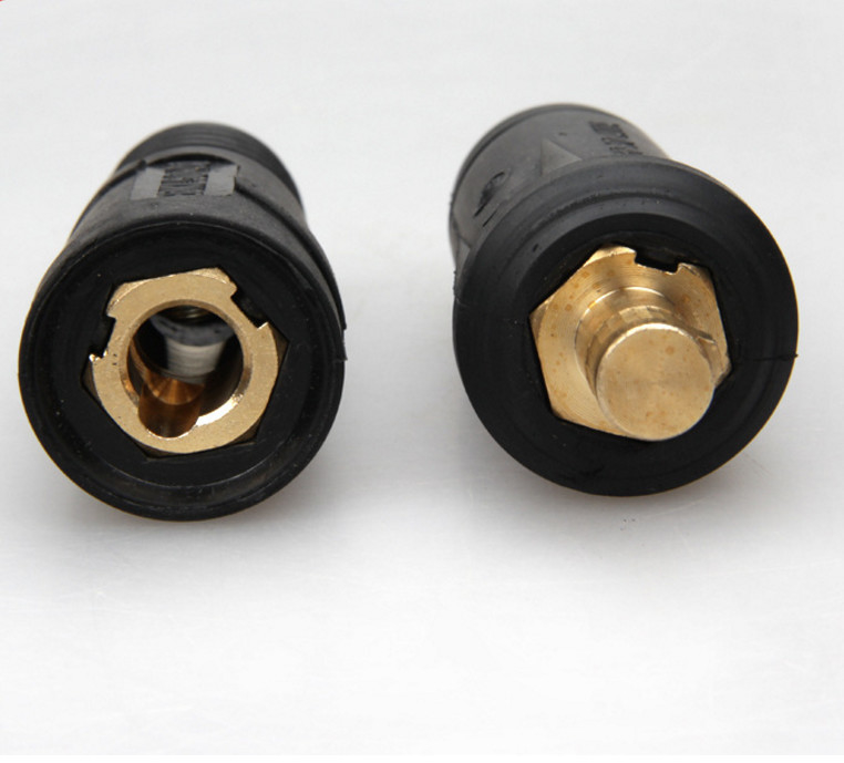 Male Plug Welding Cable Connectors , 50-70 Mm2 Wire Cable Connectors